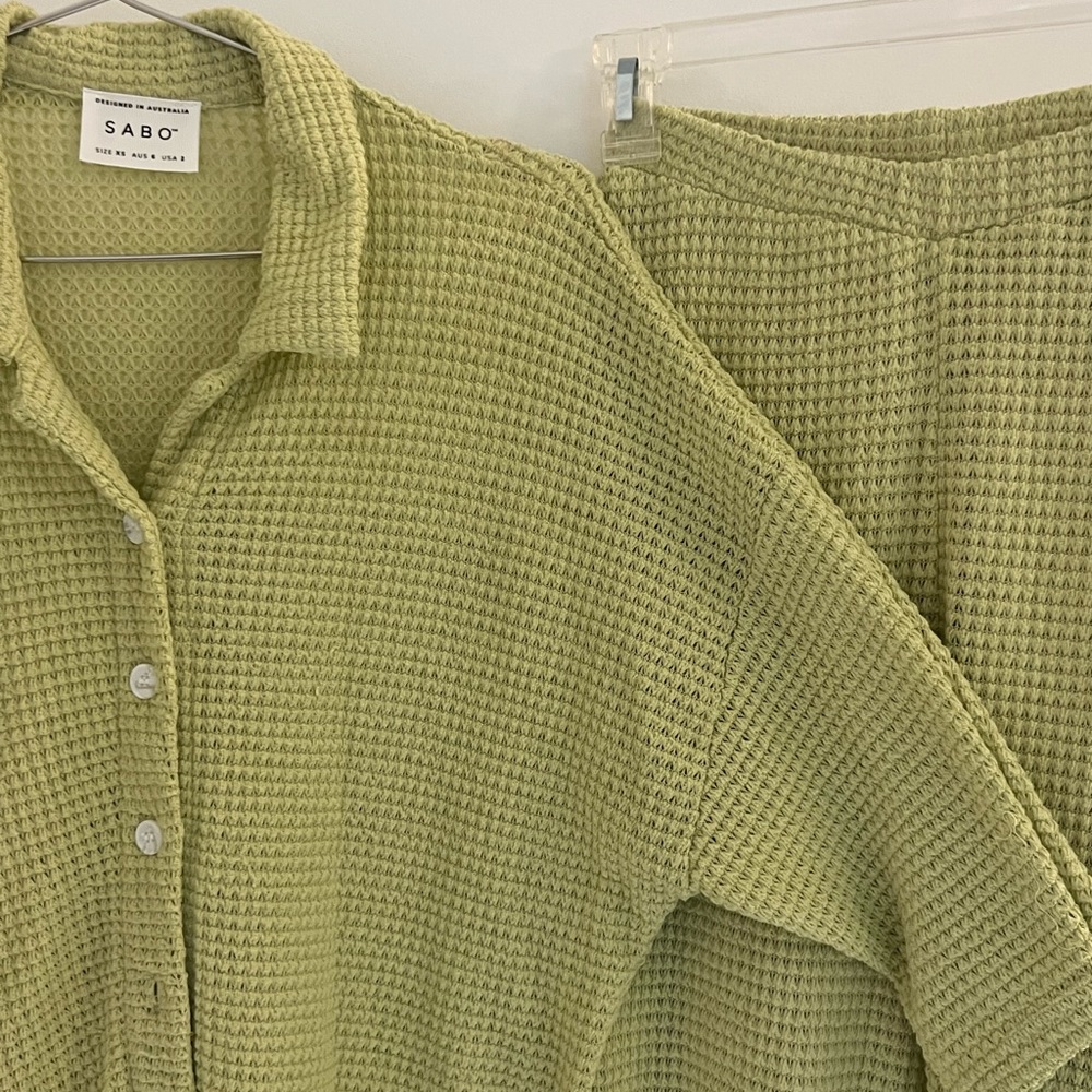 Sabo skirt green set